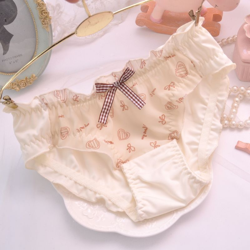 Cute Printed Hipster Milk Silk Panties Underwear for Young Girls 5