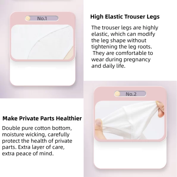 5 Pack Mid Rise Cotton Disposable Underwear for Pregnant Women 3