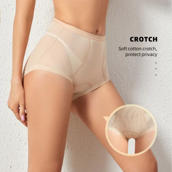 Chic and Sexy Sheer Mesh Hip Lifting Shapewear Panties with Feminine Allure 4