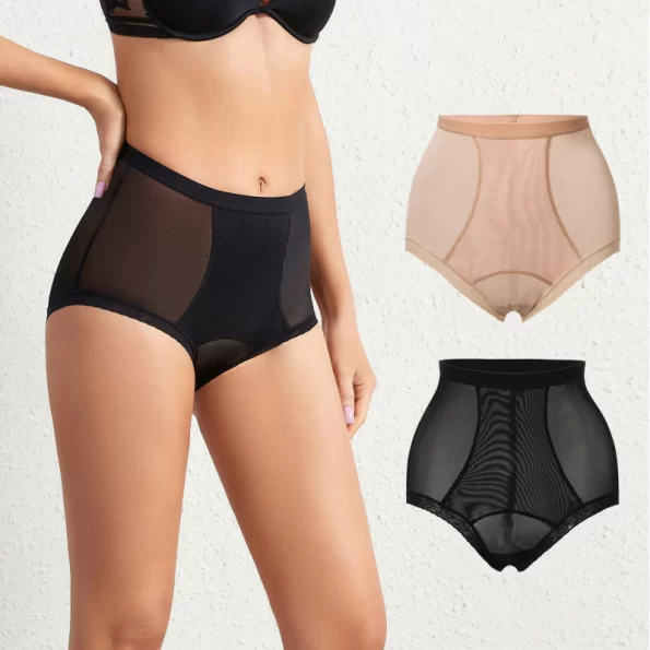 Chic and Sexy Sheer Mesh Hip Lifting Shapewear Panties with Feminine Allure 7