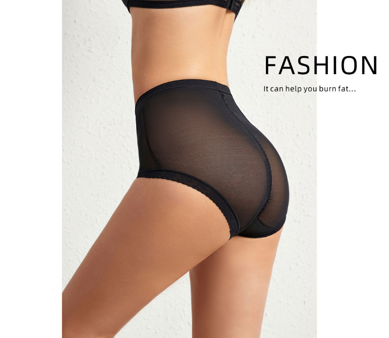 Chic and Sexy Sheer Mesh Hip Lifting Shapewear Panties with Feminine Allure 8