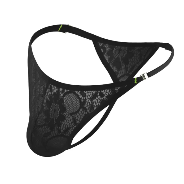 Fashionable Side Button Lace Sexy Men's G String 12