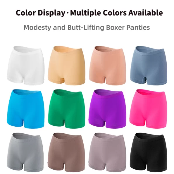 Plus Size Modesty Mid Rise Seamless Slip Shorts Available in A Variety of Colors 12