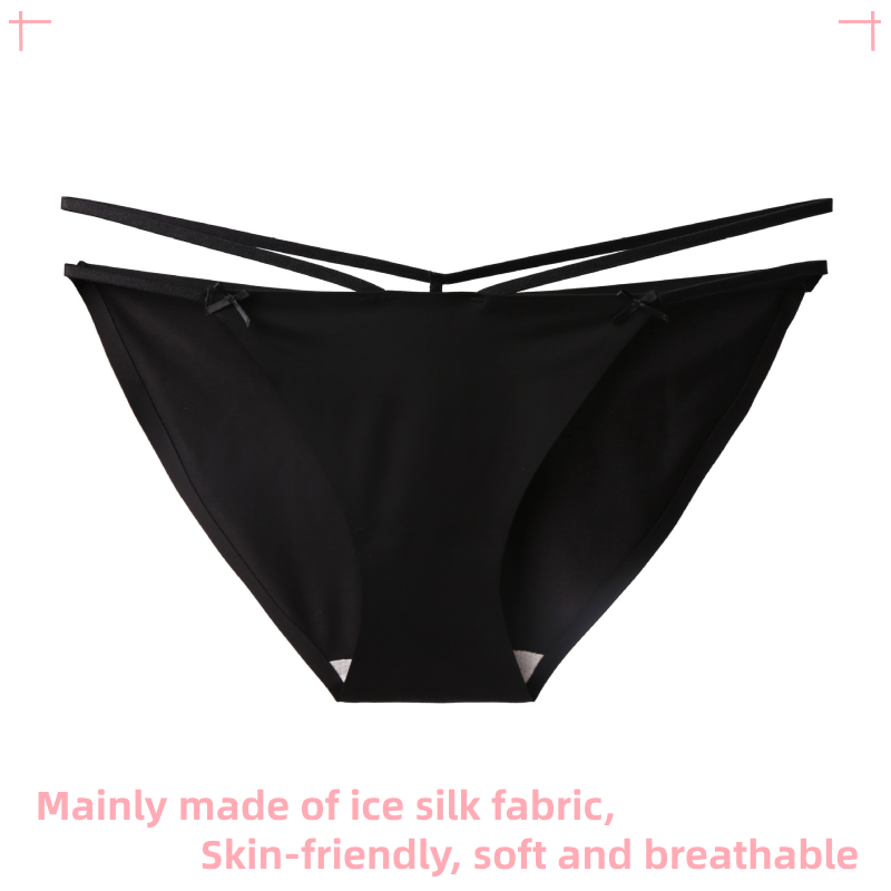 Sexy and Charming Ice Silk Thin String Seamless Hipster Bikini Panties 11