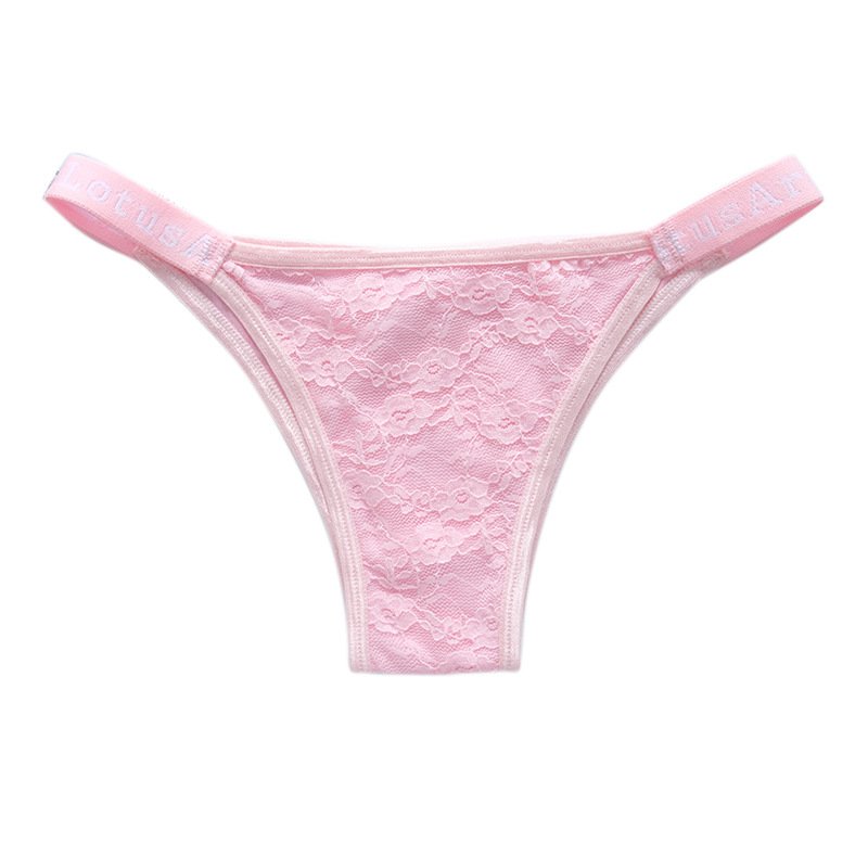 Charming Lace Low Rise Women’s Brazilian Panties with a Pure Cotton Crotch 4