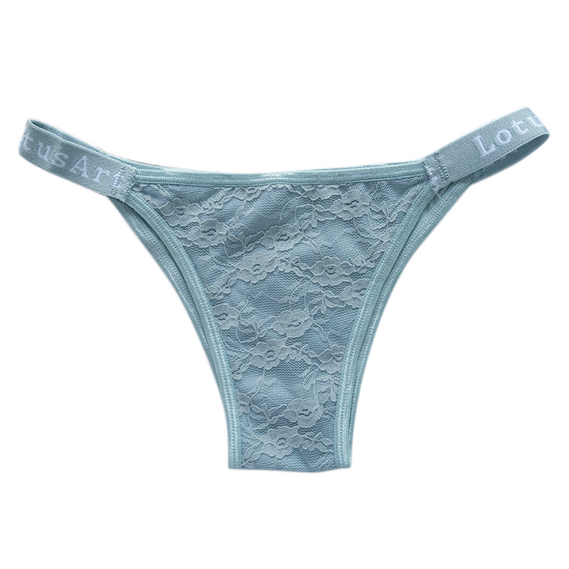 Charming Lace Low Rise Women’s Brazilian Panties with a Pure Cotton Crotch 5