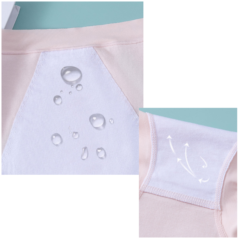 Comfortable Mid Waist Pure Cotton Leak Proof Menstrual Period Panties for Women 18