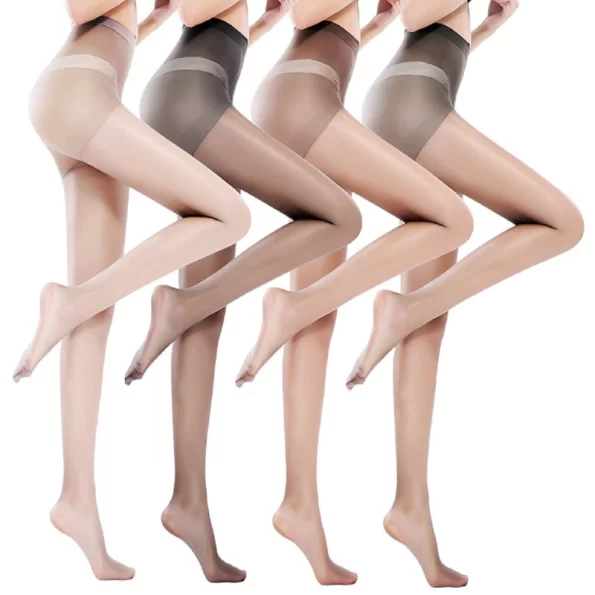 Elegant Women’s Mid Waist Sheer Pantyhose with Thin Concealing Design 7