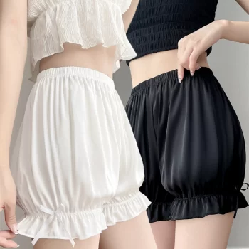 High Waisted Lolita Style Anti Exposure Boxer Panties for Versatile Wear 10