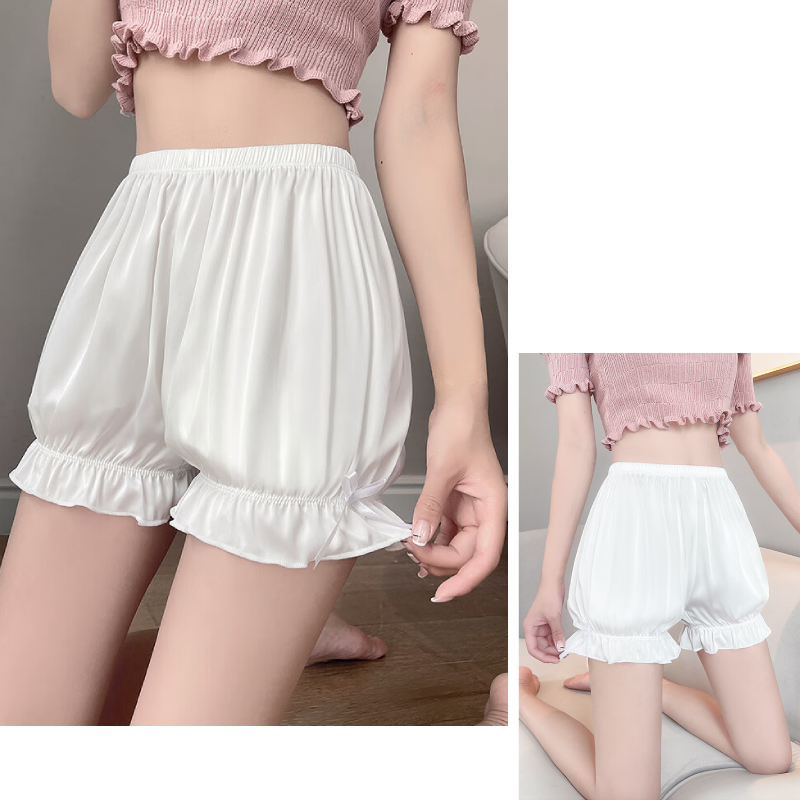 High Waisted Lolita Style Anti Exposure Boxer Panties for Versatile Wear 12