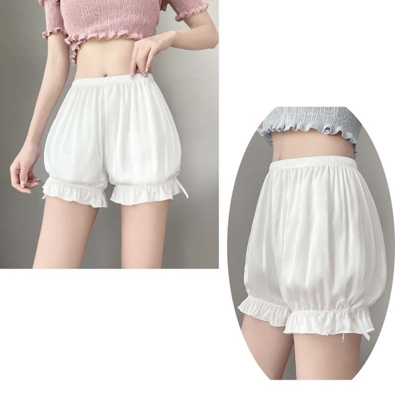 High Waisted Lolita Style Anti Exposure Boxer Panties for Versatile Wear 13