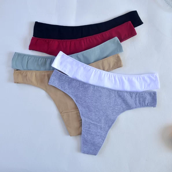 Simple Style Women’s Hipster Cotton High Leg Cheeky Panties with Minimal Coverage 10