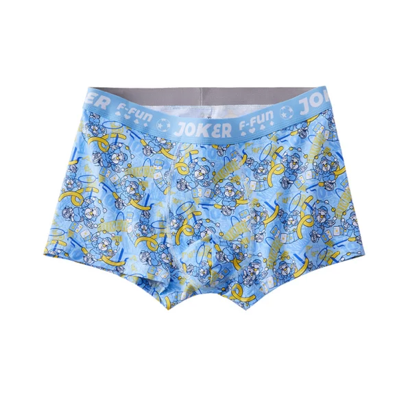 Comfortable Mid Rise Men's Boxer Briefs with Trendy Printed Cotton Design 8