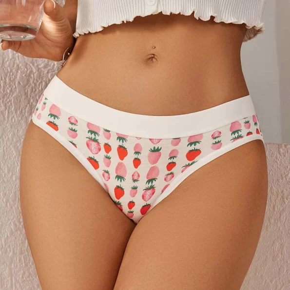 Comfy Hipster Cotton Bikini Panties with a Cute Print Design 10