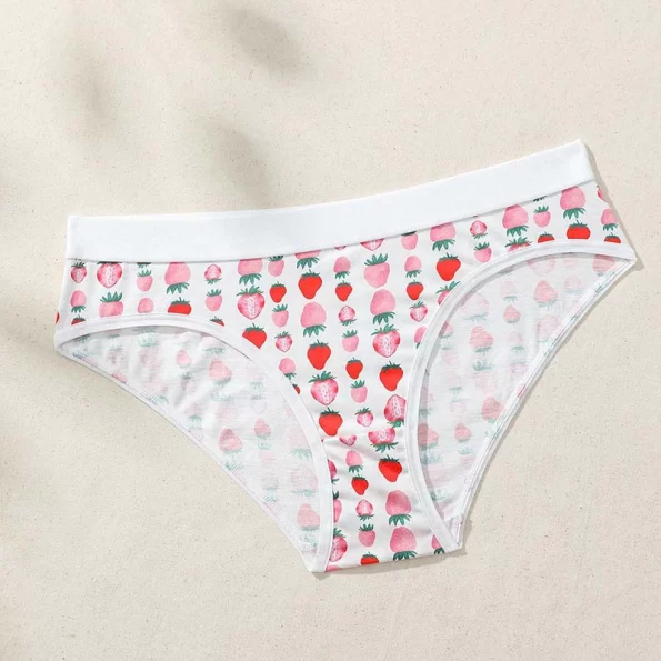 Comfy Hipster Cotton Bikini Panties with a Cute Print Design 4