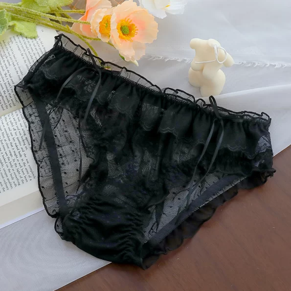 INS Style Japanese Lace Plus Size Panties with a Sexy Mid Waist Design 11